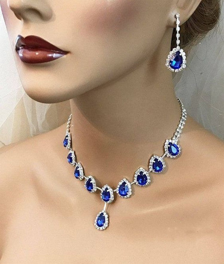 Blue Zirconia Necklace