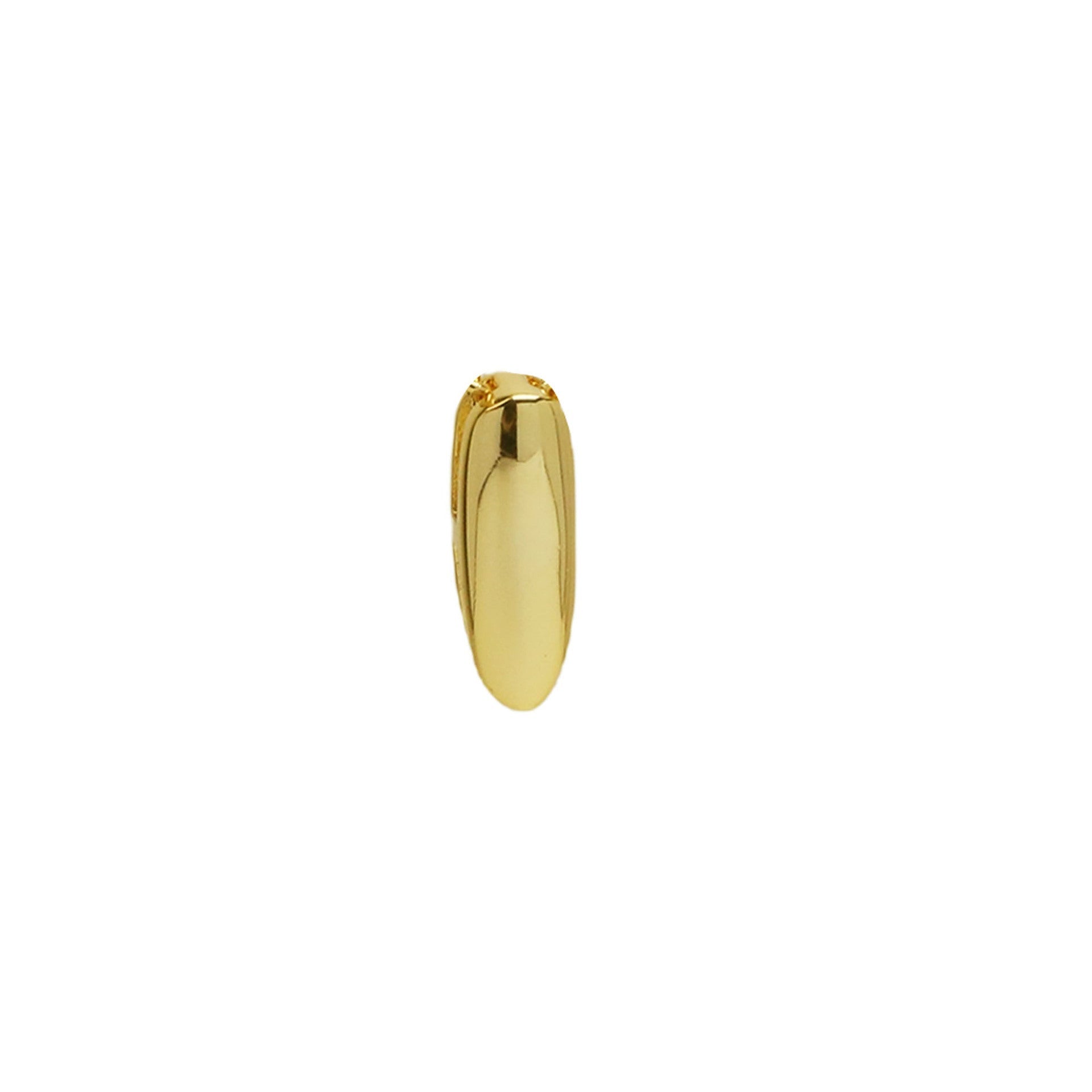 18k Brass Smooth Surface Bubble DIY Combination Name Bracelet Letter Accessories