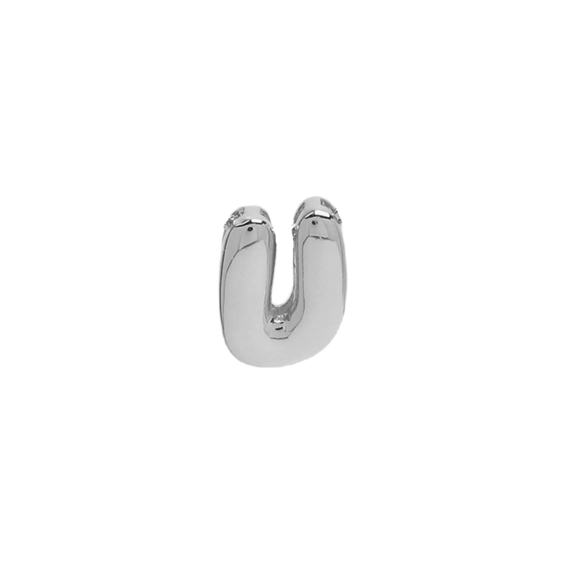18k Brass Smooth Surface Bubble DIY Combination Name Bracelet Letter Accessories