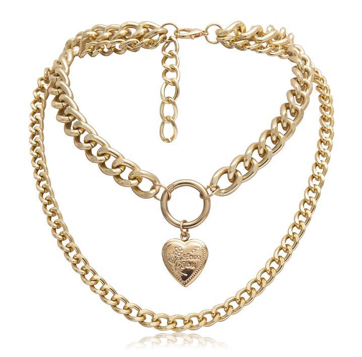 Metal Heart Choker