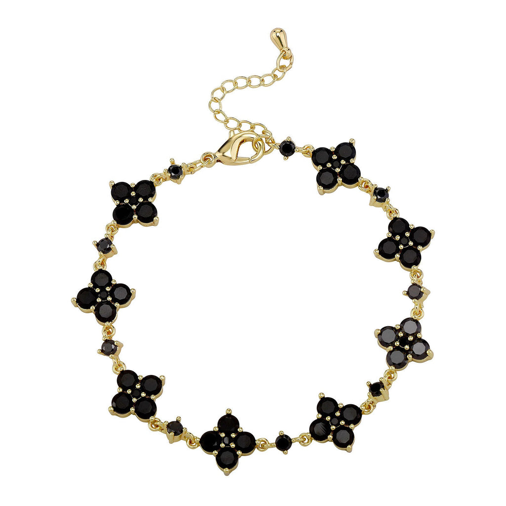 Flower Rhinestone Bracelet Light Luxury Sparking Zirconium High-grade Niche Bracelet Hand Jewelry