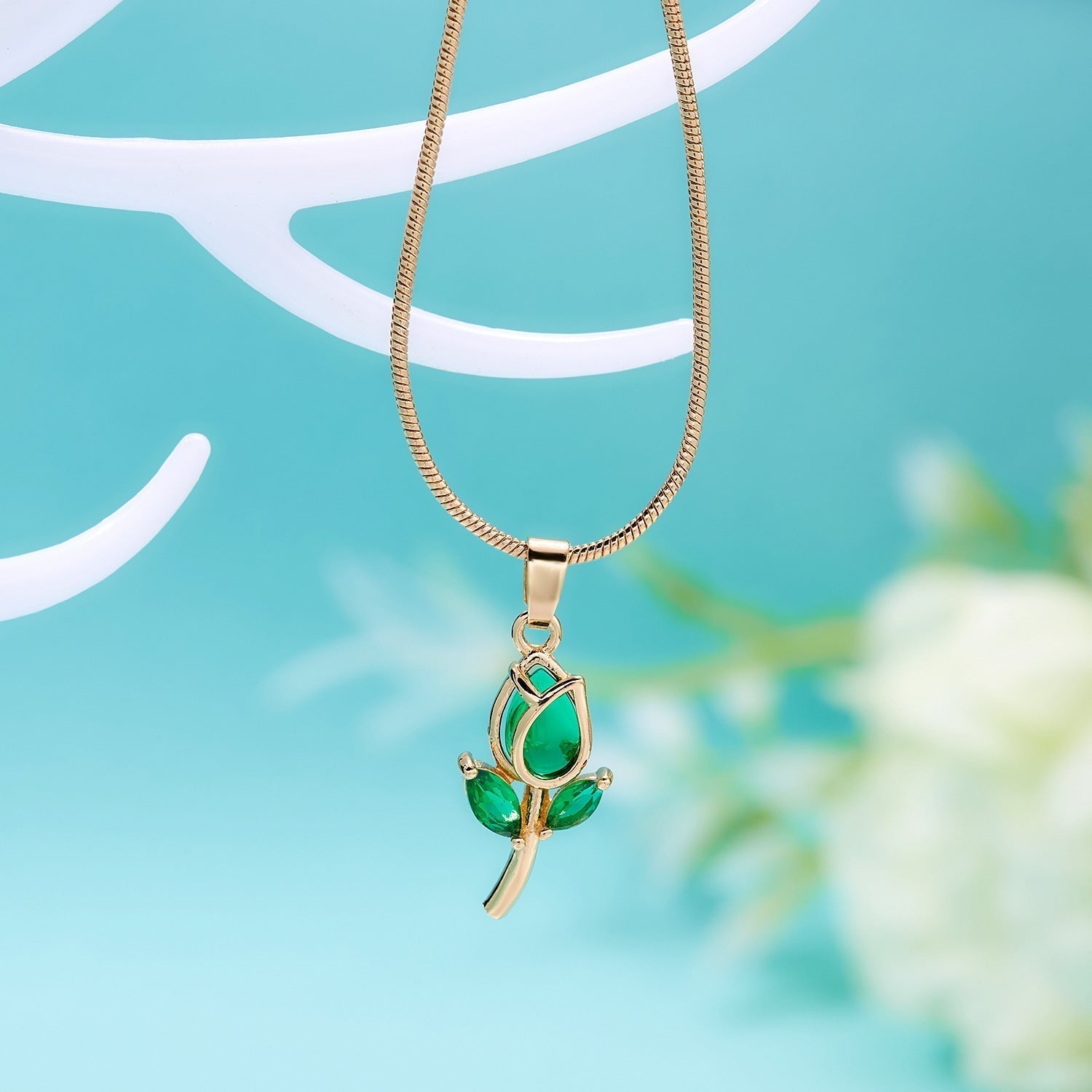 Elegant Tulip Necklace
