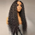 Soft Natural Black Kinky Curly Lace Front Wig
