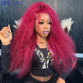 Red Curly Burgundy Hair Wig