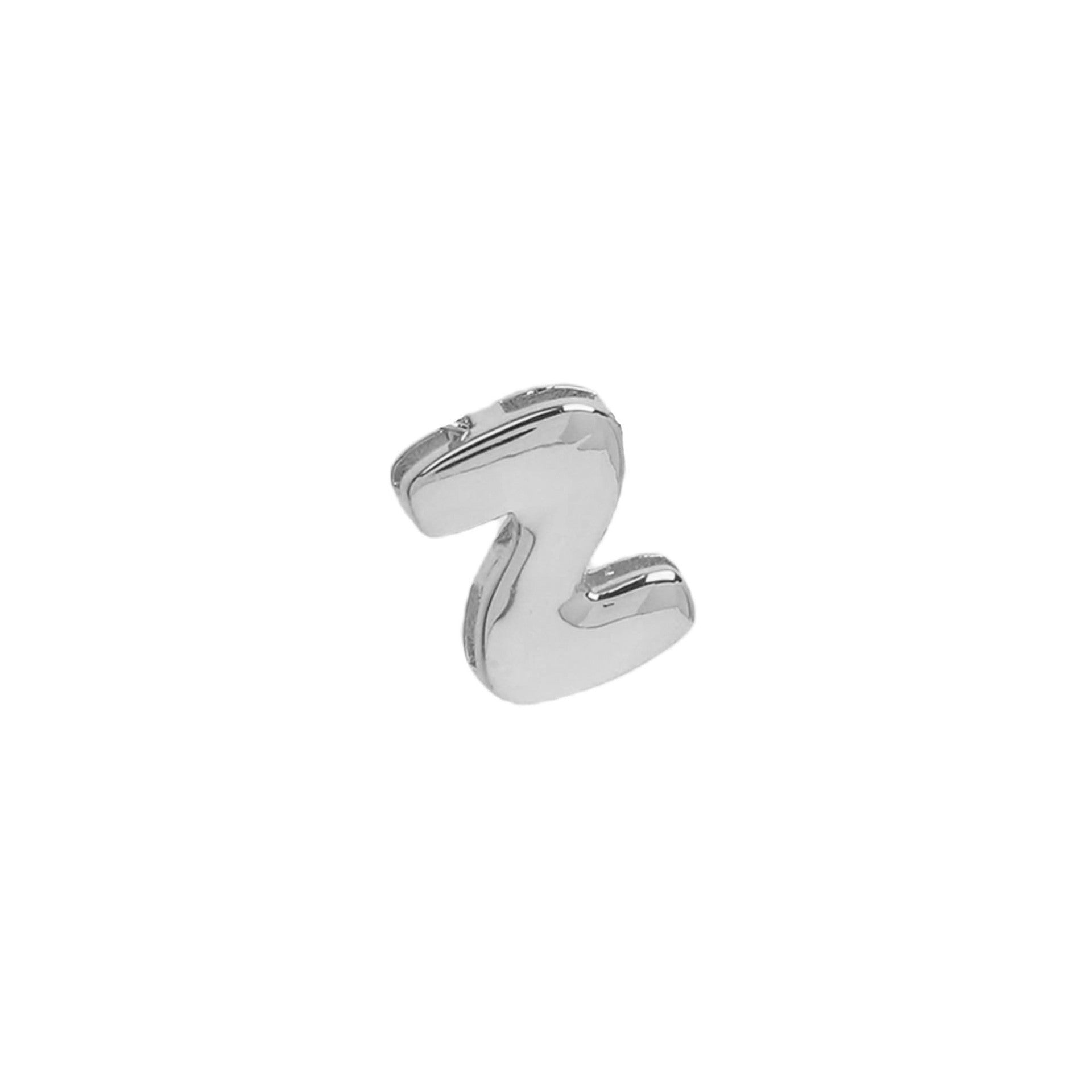 18k Brass Smooth Surface Bubble DIY Combination Name Bracelet Letter Accessories